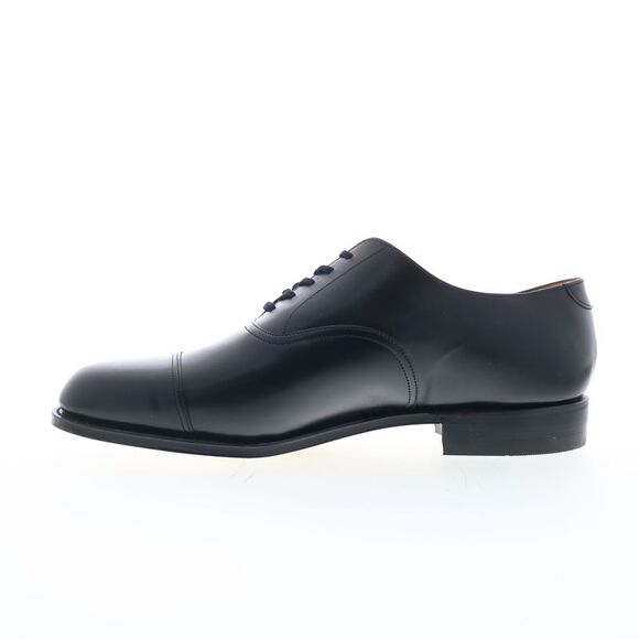 Hitchcock Mens Oxford Cap Toe Black Shoes (NWT) main image 4